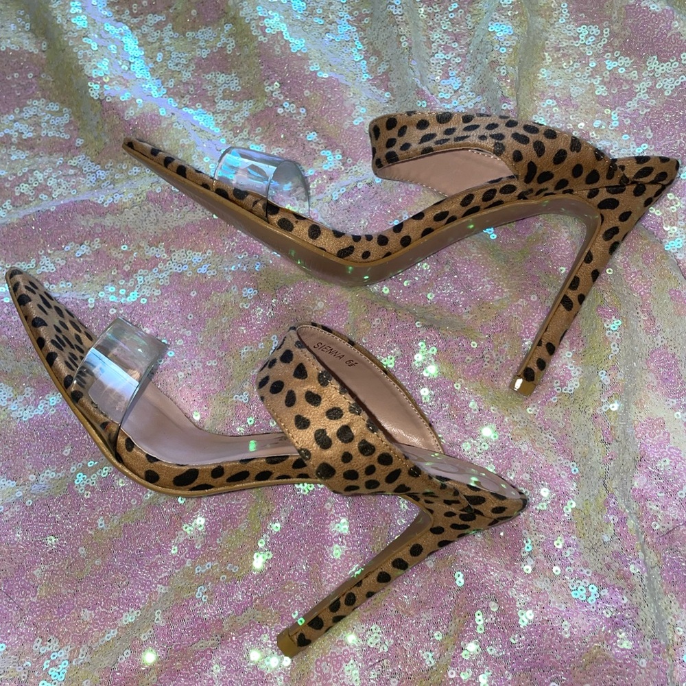 New Clear & Leopard Heels